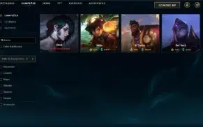 Platina 1 com TODOS os champs e 448 Skins + 1,3kk de Vayne