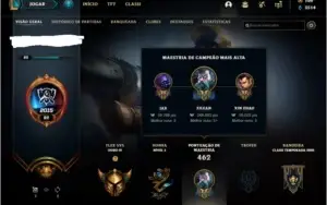 Conta LOL Gold IV com Riot Graves