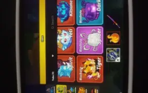 vem con a kitsune leopardo Yeti ispirit no inventário goud