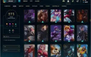Conta ouro 2 com TODOS os champs e 273 skins +42 Cromas