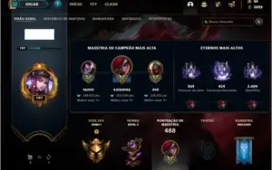 Conta ouro 2 com TODOS os champs e 273 skins +42 Cromas