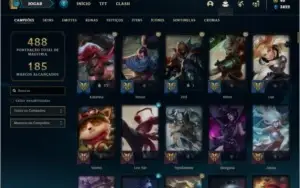 Conta ouro 2 com TODOS os champs e 273 skins +42 Cromas