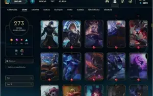 Conta ouro 2 com TODOS os champs e 273 skins +42 Cromas