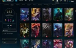 Conta ouro 2 com TODOS os champs e 273 skins +42 Cromas