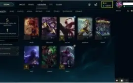 Conta LoL Nv.10 (3556 Essencias Laranja) 16270 Essencia Azul