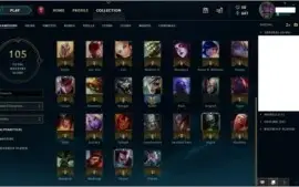 Conta de League of Legends - Plat 1 - 46 Champions e 9 Skins