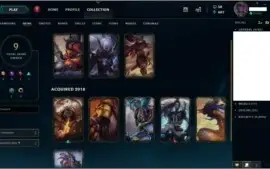 Conta de League of Legends - Plat 1 - 46 Champions e 9 Skins