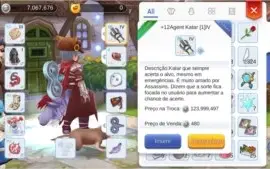 RAGNAROK MOBILE - SINX 99/60 COM MAIS DE 400GM 3 MINOUROS