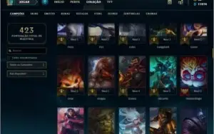 Vendo conta no lol