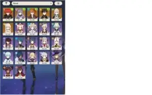 Conta genshin impact Childe/Diluc+1/zhongli/keqing/jean