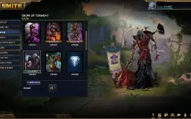 Conta Smite 609 Skins, Lvl157, T5 Thor&Hades+Báu Miraculous
