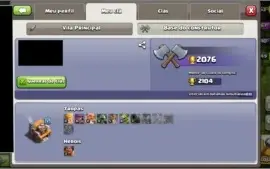 Conta de clash of clans