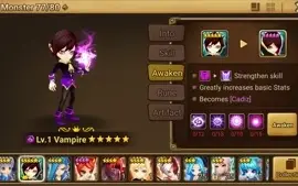 Reroll Summoners War lvl10 com Cadiz Woosa Verdehille Kaki