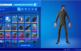 Conta Fortnite com Jhon Wick S3,  1350vbuck e salve o mundo
