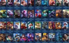 Conta Mobile Legends 54 Skins, 60 Heróis, WR 58%