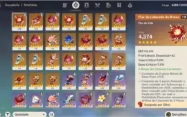 DILUC CONSTELAÇÃO 1 VENTI + TODOS NAT 4*
