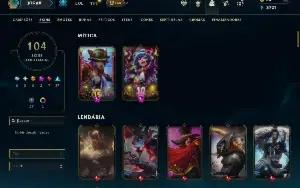 Ferro 4 com TODOS os champs e 104 Skins