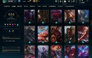 Ferro 4 com TODOS os champs e 104 Skins