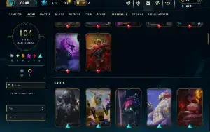 Ferro 4 com TODOS os champs e 104 Skins