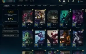 Conta league of legends 667 skins
