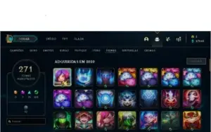 Conta league of legends 667 skins
