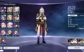 Conta Honkai Com Seele + Jing Yuan + Yanqing