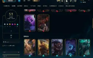 Prata 4 com 150 Champs e 53 Skins