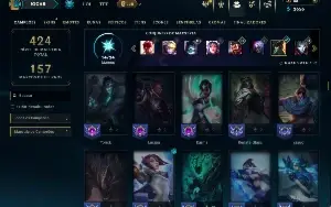 Prata 4 com 150 Champs e 53 Skins