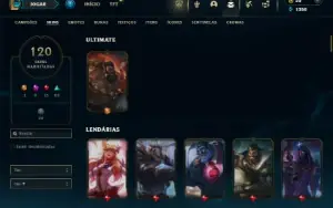 Ouro 3 com TODOS os champs e 120 Skins ( TOP / JG / MID )