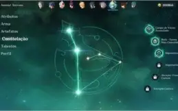 Conta Genshin Impact (4 Nat5) - KEQING / MONA / VENTI E KLEE