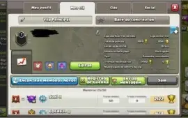 Clã clash of Clans quase nível 8, ótimo histórico de guerras