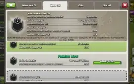 Clã clash of Clans quase nível 8, ótimo histórico de guerras
