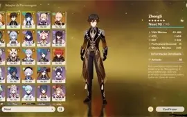Conta Genshin Yoimia/ Yelan / Kazuha/ Zongli C2/ Ayato