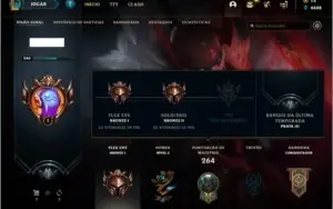 Conta bronze 2 AFUNDADA com 84 skins, 91 champs e 552 RPS