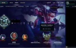 Conta League Of Legends Platina 5 90 skins Muitos champs