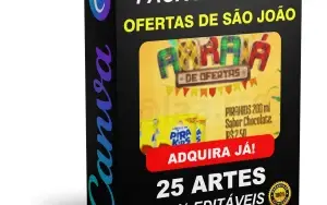 Pack Canva Ofertas de São João - 25 Artes Editáveis