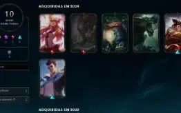 Conta LOL Gold 4 Com Diversas Skins e Upada a Mão!