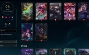 Conta league of legends ouro 1 level 200+