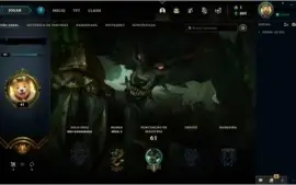 Conta unranked Skin vitoriosa Aatrox e Lucian
