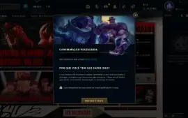 Conta de lol platina com mmr alto (Email não verificado)