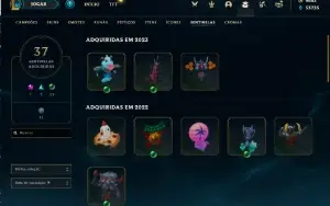 Conta Mestre 74%WR / 53k EA e 9643 RP/ full champ/ 141 skins