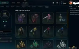 CONTA COM CORKI OVNI TODOS OS CHAMPIONS  233 SKINS