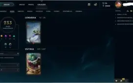 CONTA COM CORKI OVNI TODOS OS CHAMPIONS  233 SKINS