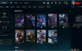 Conta LOL G4, level 166, 50 skins