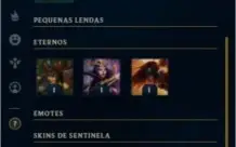 Conta LOL G4, level 166, 50 skins