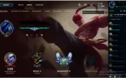 Vendo conta league of legends diamante V