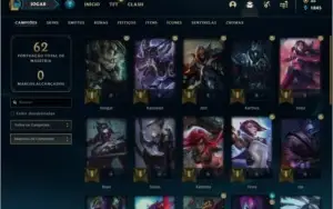 Conta DIAMANTE 4 com 8 skins e 26 champs