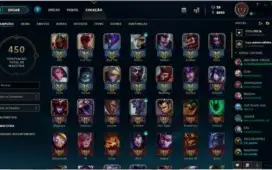 CONTA DIAMANTE 2, COM TODOS CAMPEÕES E 131 SKINS.