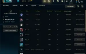 Conta Mestre com 26 Champs e 80% de Win Rate