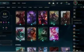 CONTA LOL GOLD 4 /64 SKINS/